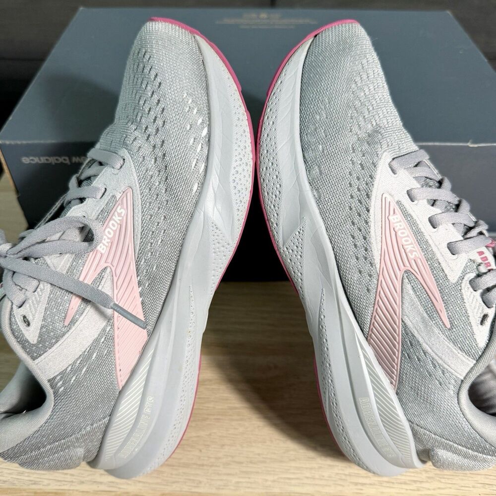 Brooks Adrenaline GTS 24 Alloy Gray Zephyr Daily Running Shoes Women's Size 6.5D - Picture 10 of 12